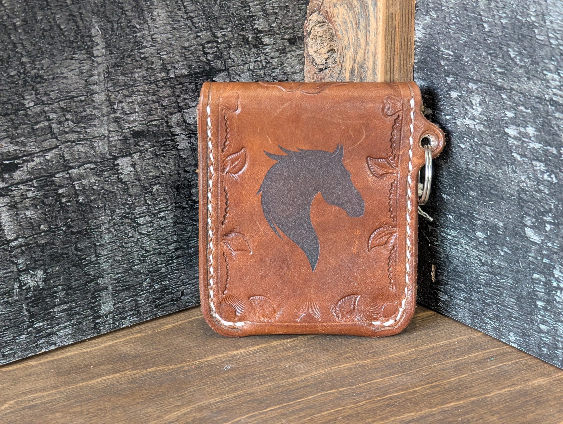 Hunting tag pouch - The Leather Wizard