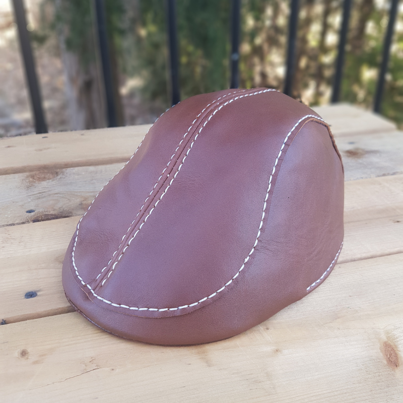 Leather Flat Cap
