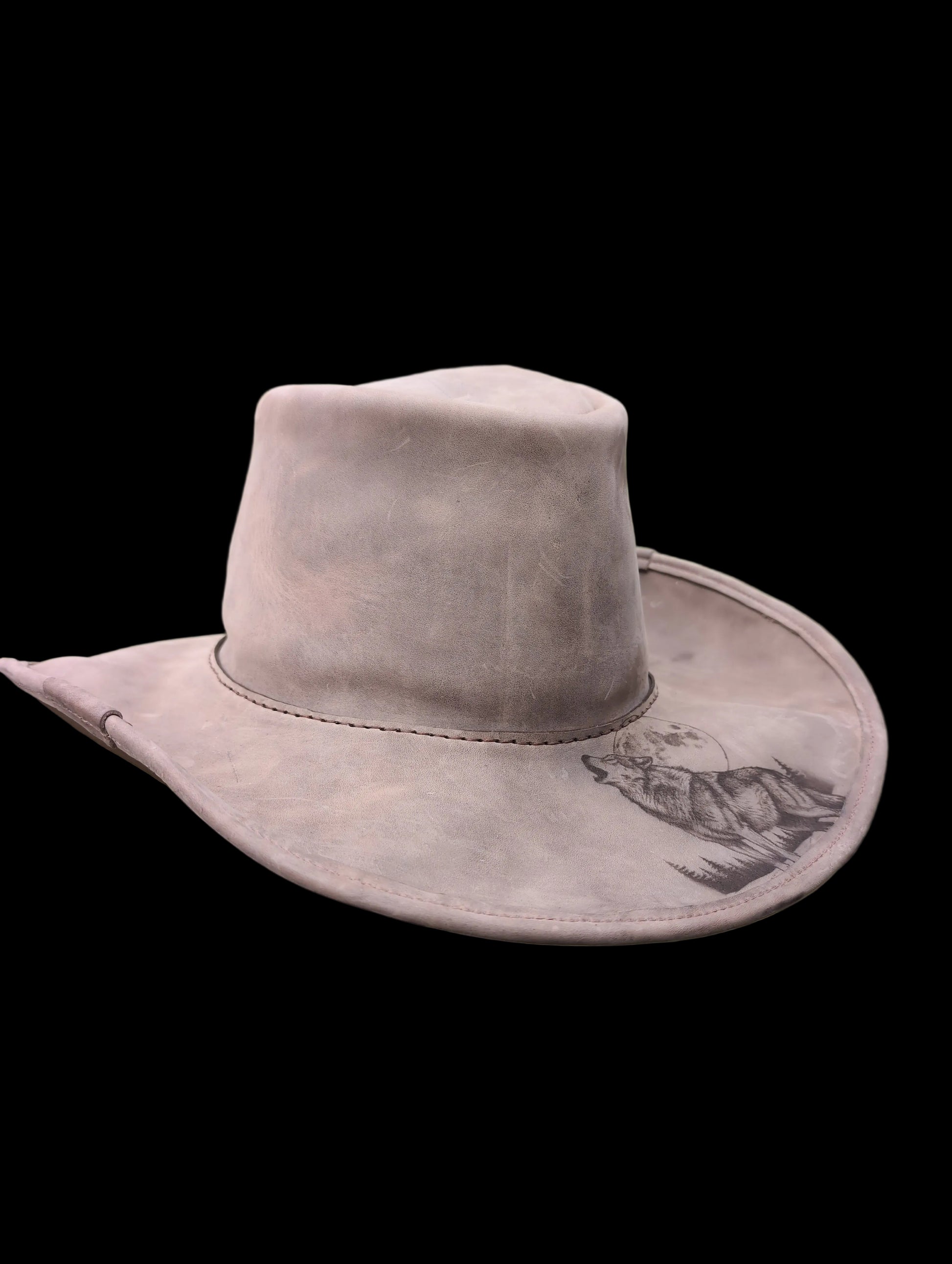 Wolf cowboy hat