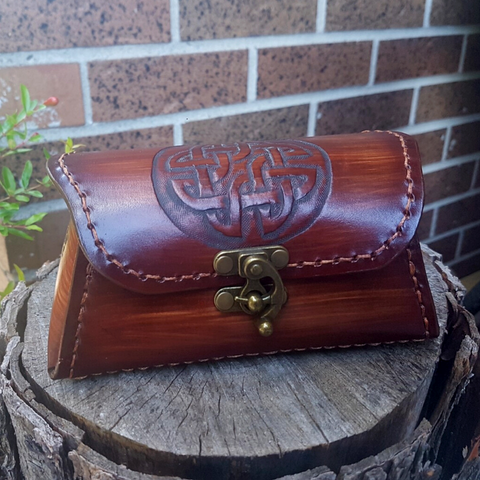 Leather Treasure Chest Box - The Leather Wizard