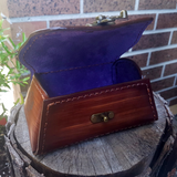 Leather Treasure Chest Box - The Leather Wizard